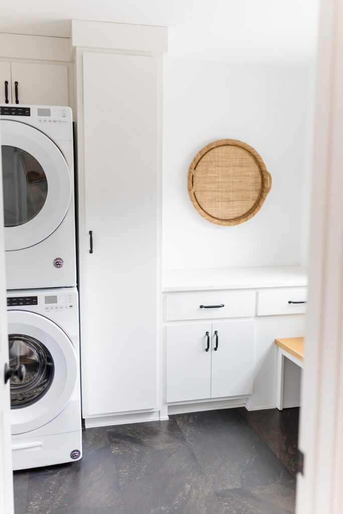 clean and modern laundry room